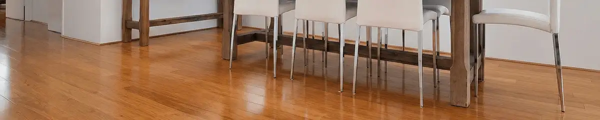 Professionally installed and refinished bamboo flooring in a residential home, showcasing smooth finish and natural wood tones in Stockton, CA