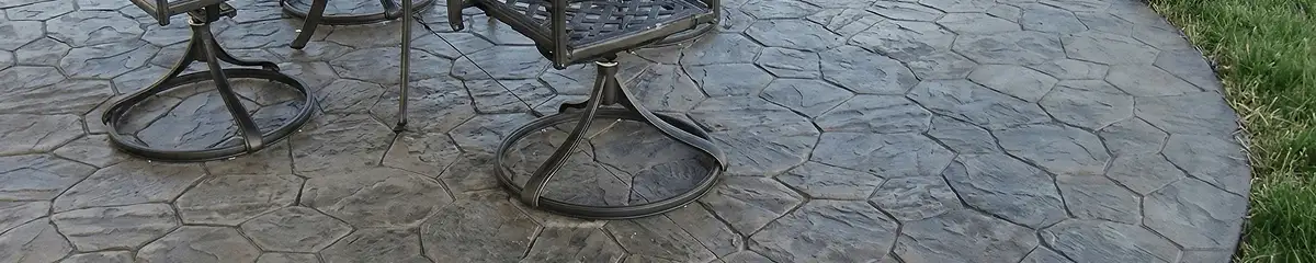 Garden relaxation area with professionally installed stone flooring in Stockton CA