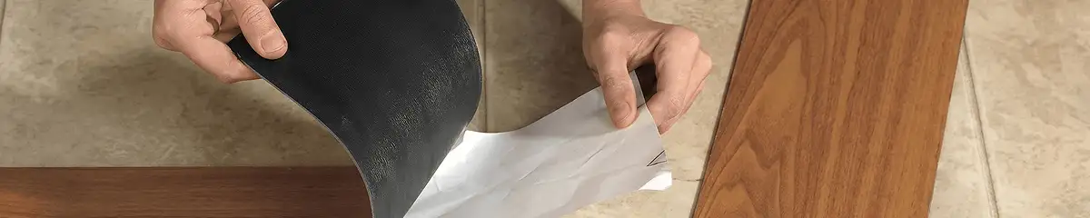 A professional installing vinyl flooring in Stockton, CA